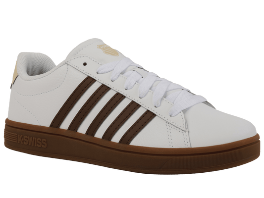 04413 - 126 - M | COURT TIEBREAK II | WHITE/SOFT SILT/CREME BRULEE/GUM - K - Swiss US - FOOTWEAR