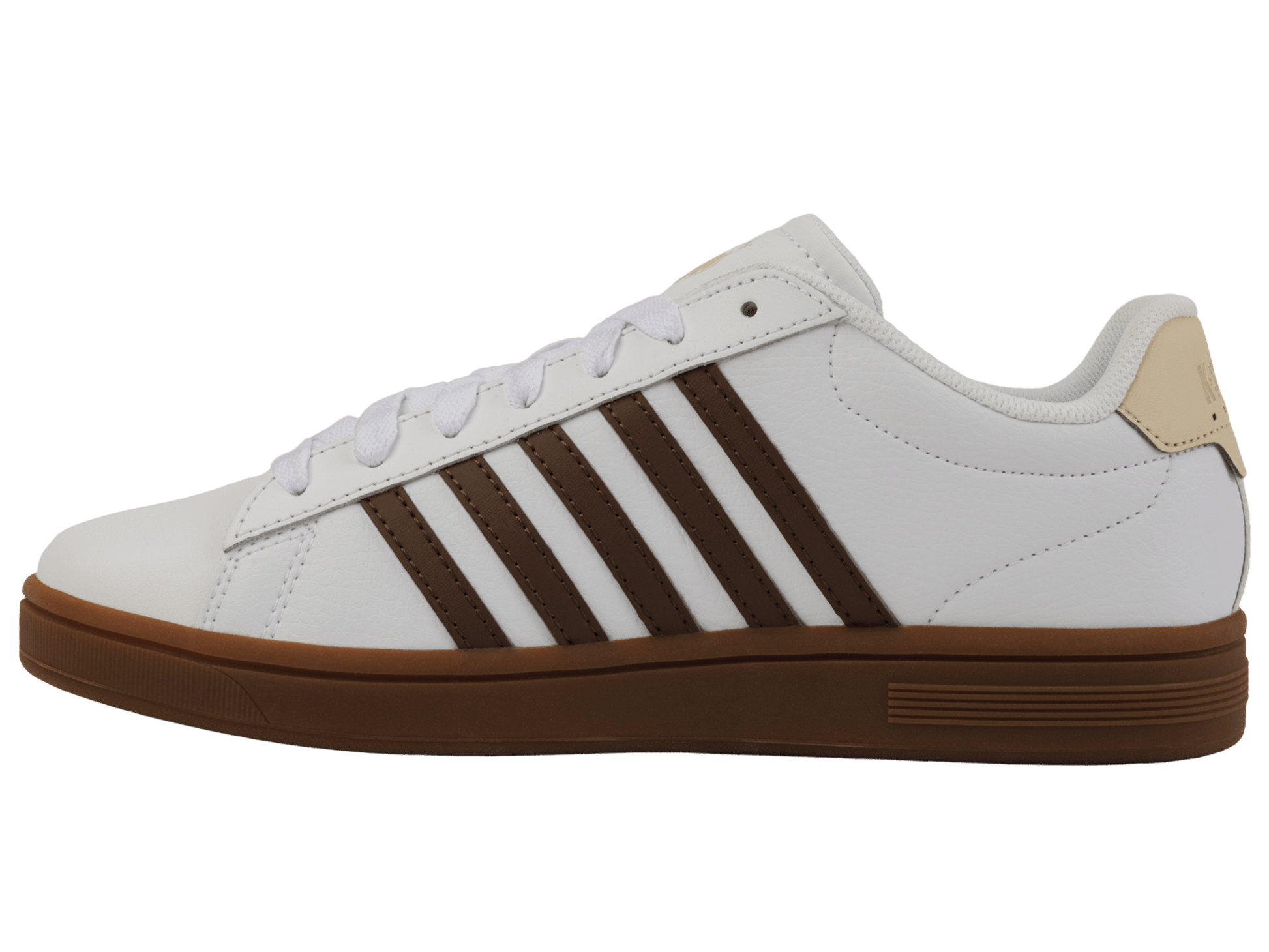 04413 - 126 - M | COURT TIEBREAK II | WHITE/SOFT SILT/CREME BRULEE/GUM - K - Swiss US - FOOTWEAR