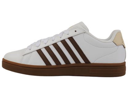 04413 - 126 - M | COURT TIEBREAK II | WHITE/SOFT SILT/CREME BRULEE/GUM - K - Swiss US - FOOTWEAR