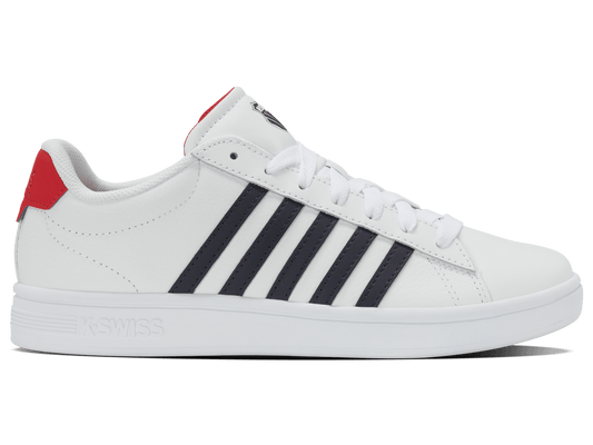 04413 - 128 - M | COURT TIEBREAK II | WHITE/PEACOAT/MARS RED - K - Swiss US - FOOTWEAR