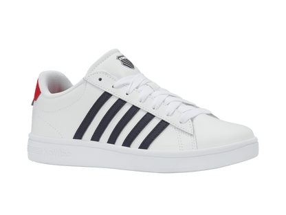 04413 - 128 - M | COURT TIEBREAK II | WHITE/PEACOAT/MARS RED - K - Swiss US - FOOTWEAR