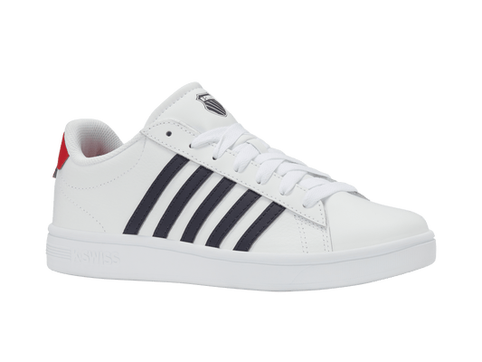 04413 - 128 - M | COURT TIEBREAK II | WHITE/PEACOAT/MARS RED - K - Swiss US - FOOTWEAR