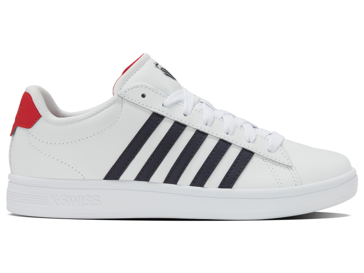 04413-128-M | COURT TIEBREAK II | WHITE/PEACOAT/MARS RED