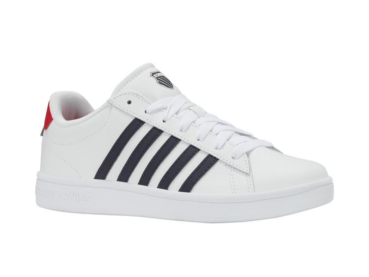 04413-128-M | COURT TIEBREAK II | WHITE/PEACOAT/MARS RED