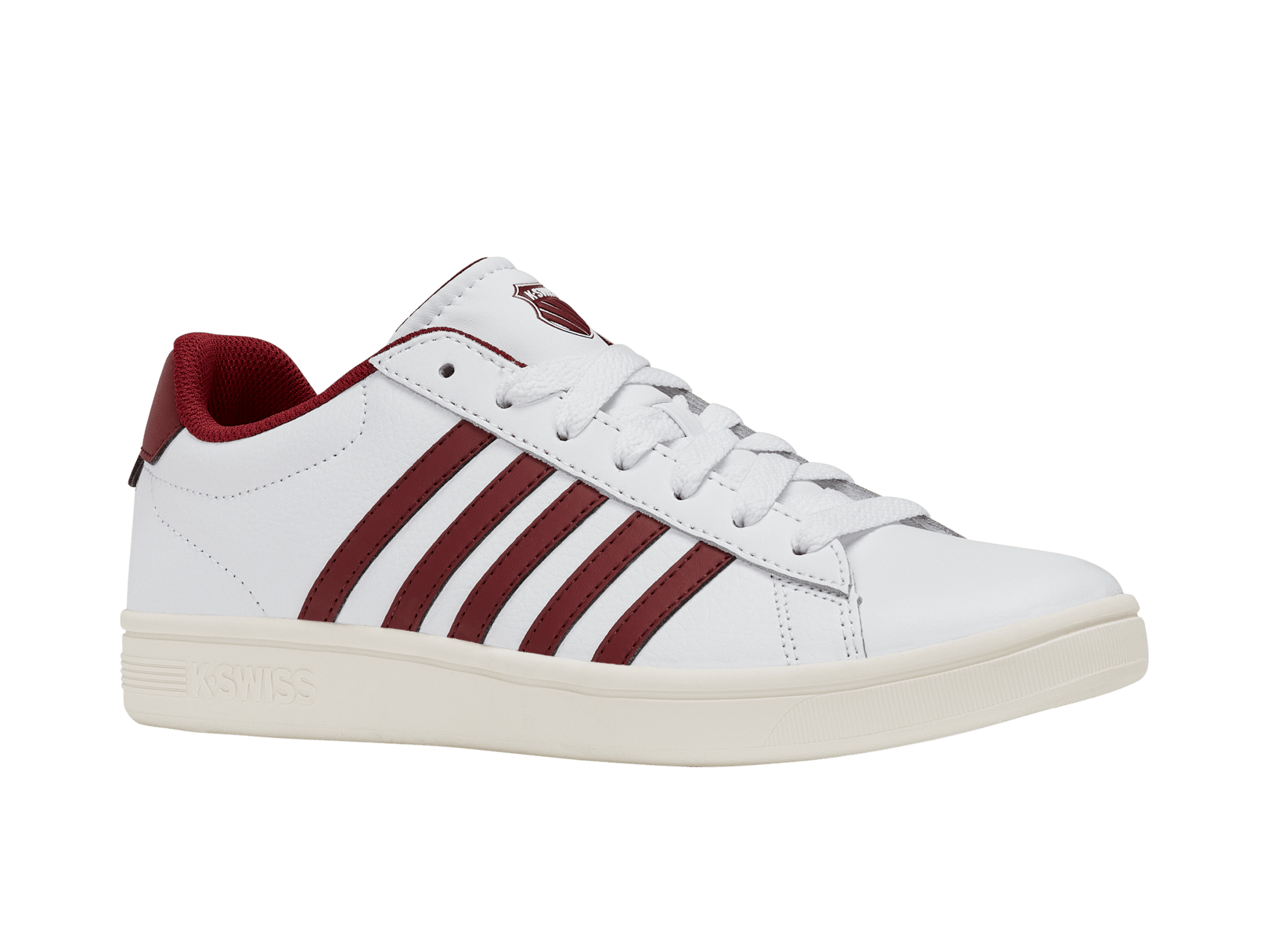04413 - 152 - M | COURT TIEBREAK II | WHITE/TIBETAN RED/SNOW WHITE - K - Swiss US - FOOTWEAR