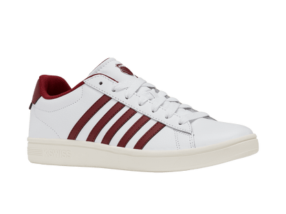 04413 - 152 - M | COURT TIEBREAK II | WHITE/TIBETAN RED/SNOW WHITE - K - Swiss US - FOOTWEAR