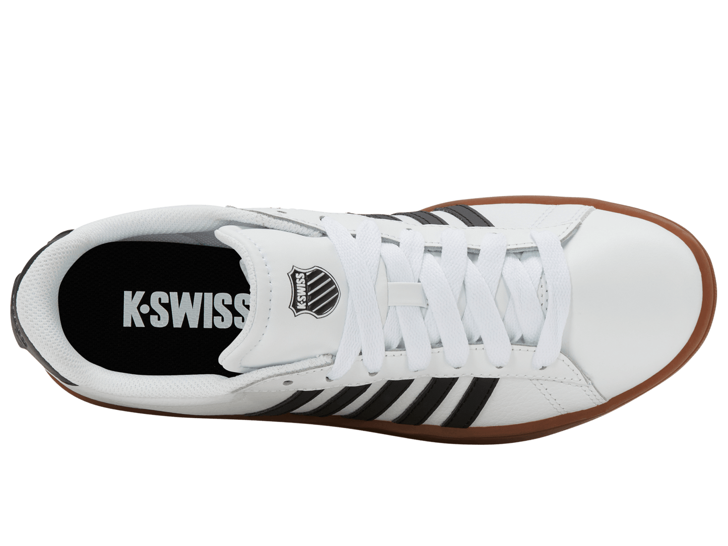 04413 - 168 - M | COURT TIEBREAK II | WHITE/BLACK/GUM - K - Swiss US - FOOTWEAR