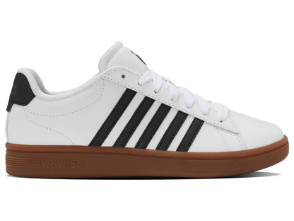 04413 - 168 - M | COURT TIEBREAK II | WHITE/BLACK/GUM - K - Swiss US - FOOTWEAR