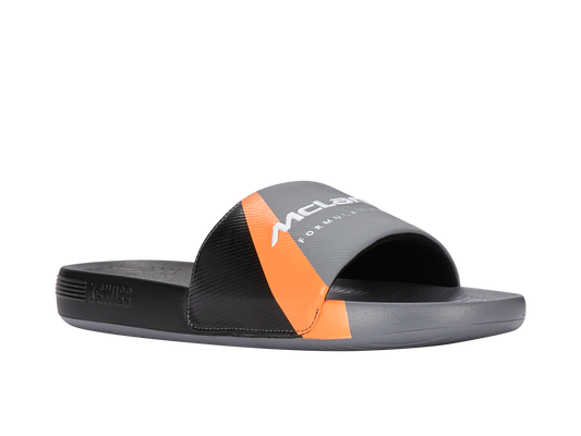 04422-090-M | SLIDE SANDAL X MCLAREN F1 TEAM | ANTHRACITE/BLACK/PAPAYA