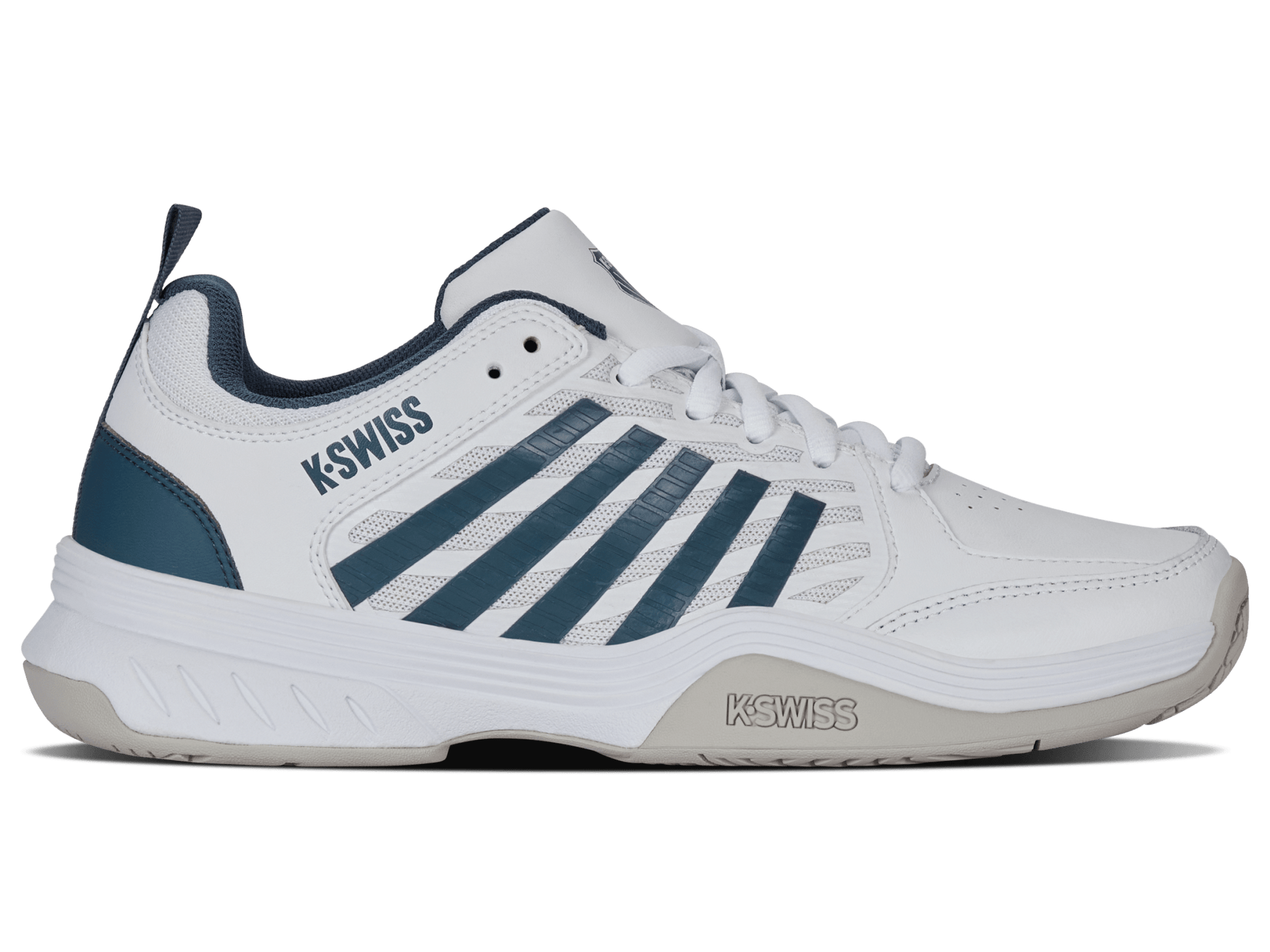 04428 - 179 - M | COURT EXPRESS 2 | WHITE/STARGAZER/VAPOR BLUE - K - Swiss US - FOOTWEAR