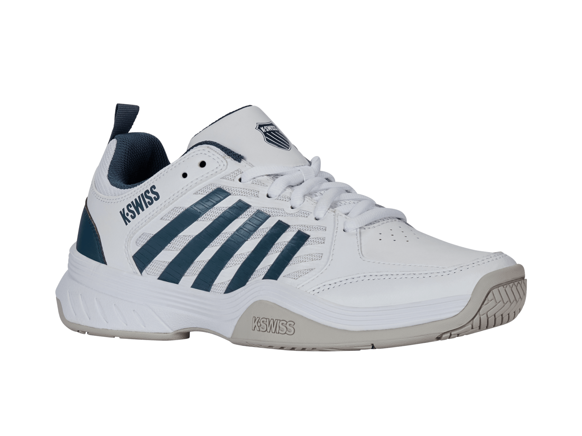04428 - 179 - M | COURT EXPRESS 2 | WHITE/STARGAZER/VAPOR BLUE - K - Swiss US - FOOTWEAR