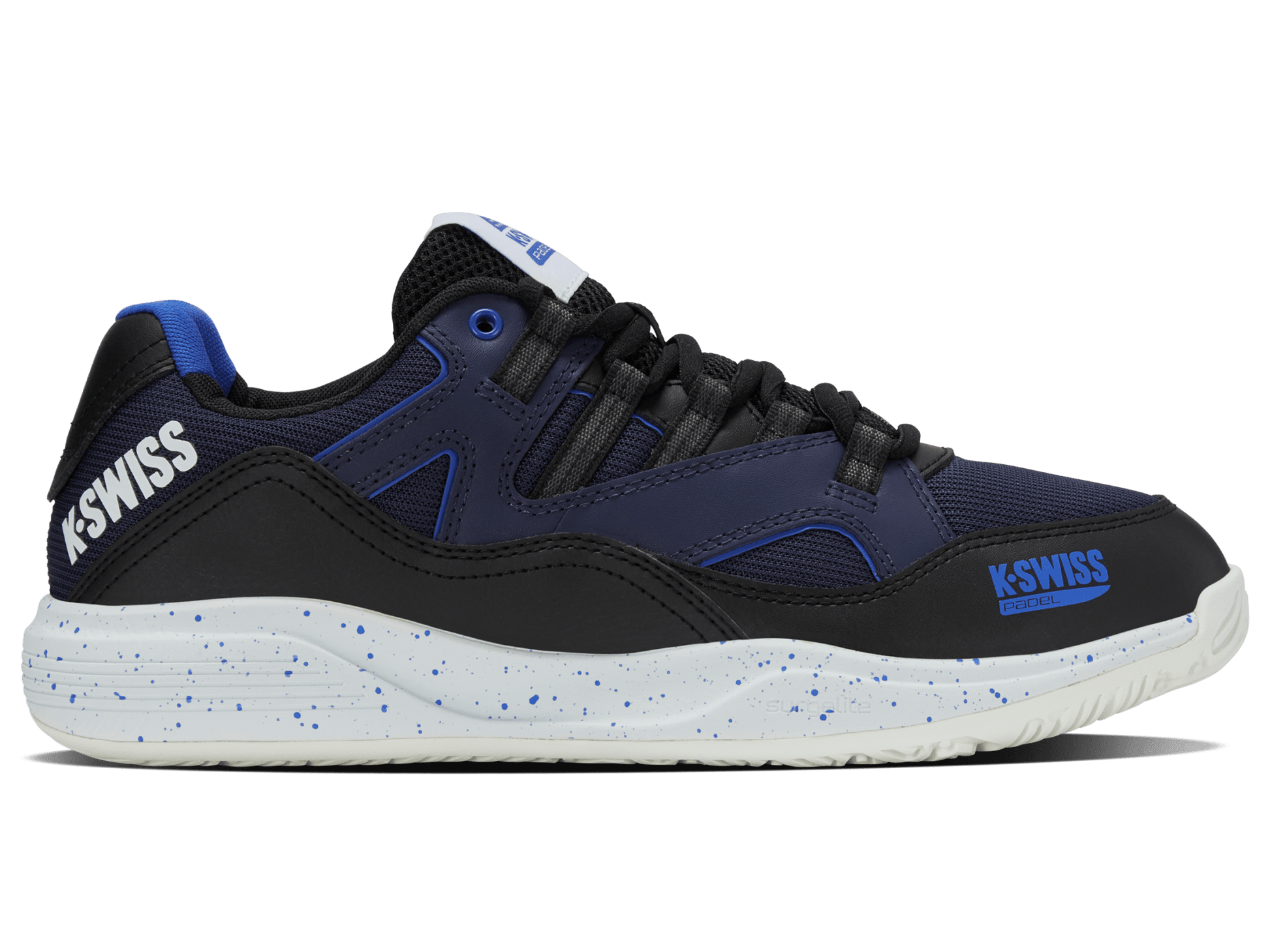 04435 - 032 - M | TURA TEAM PADEL | BLACK/NAVAL ACADEMY/DAZZLING BLUE - K - Swiss US - FOOTWEAR