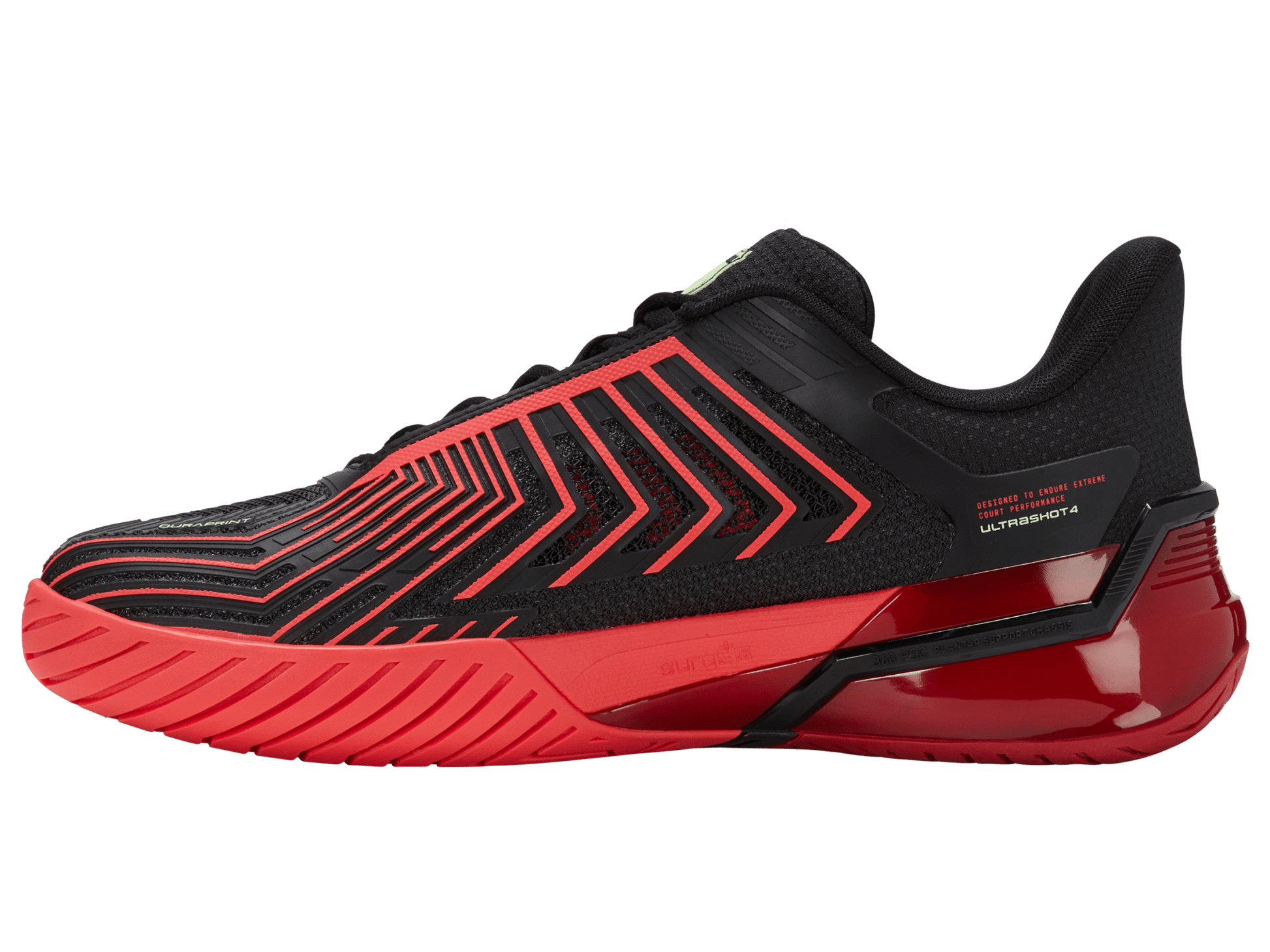04437 - 059 - M | ULTRASHOT 4 | BLACK/NEON LAVA/CHILI PEPPER - K - Swiss US - FOOTWEAR