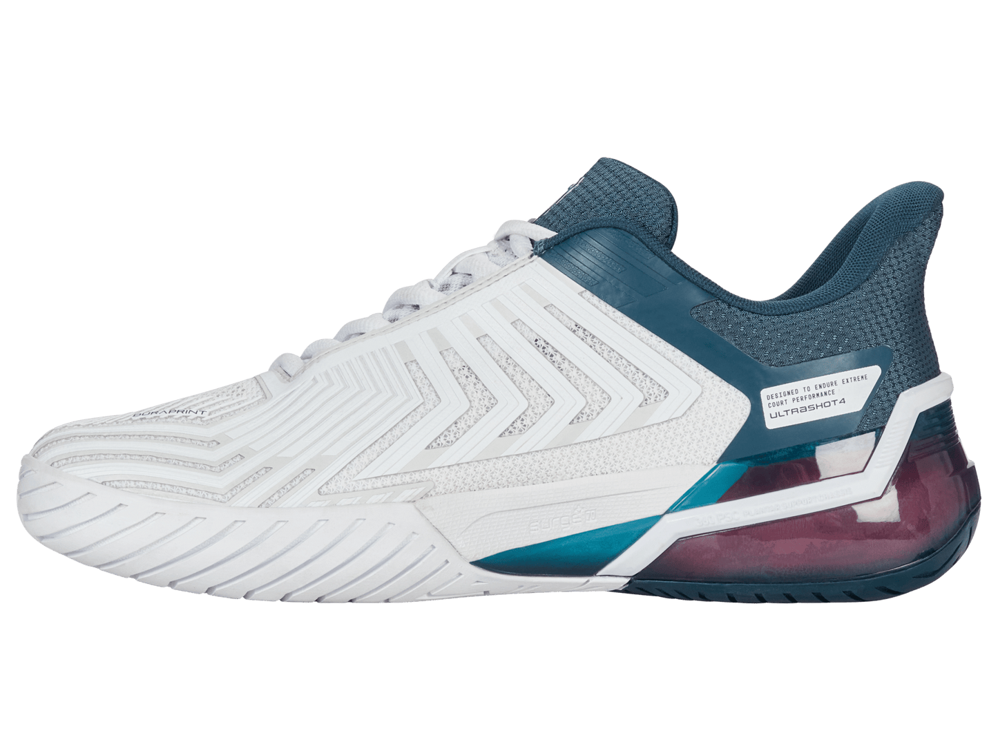 04437 - 129 - M | ULTRASHOT 4 | WHITE/STARGAZER/NEON BLAZE - K - Swiss US - FOOTWEAR