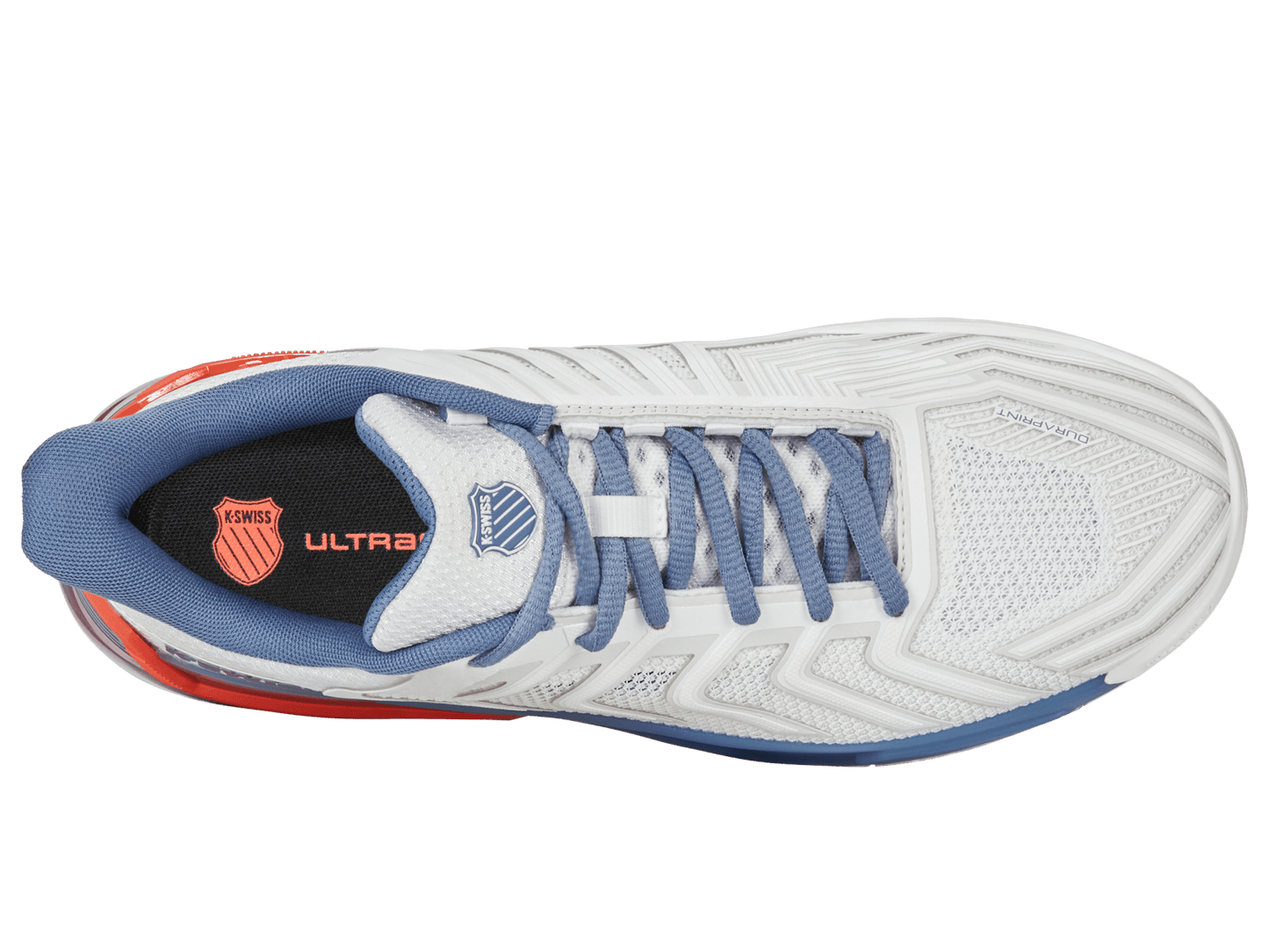 04437 - 139 - M | ULTRASHOT 4 | LUCENT WHITE/INFINITY/SCARLET IBIS - K - Swiss US - FOOTWEAR