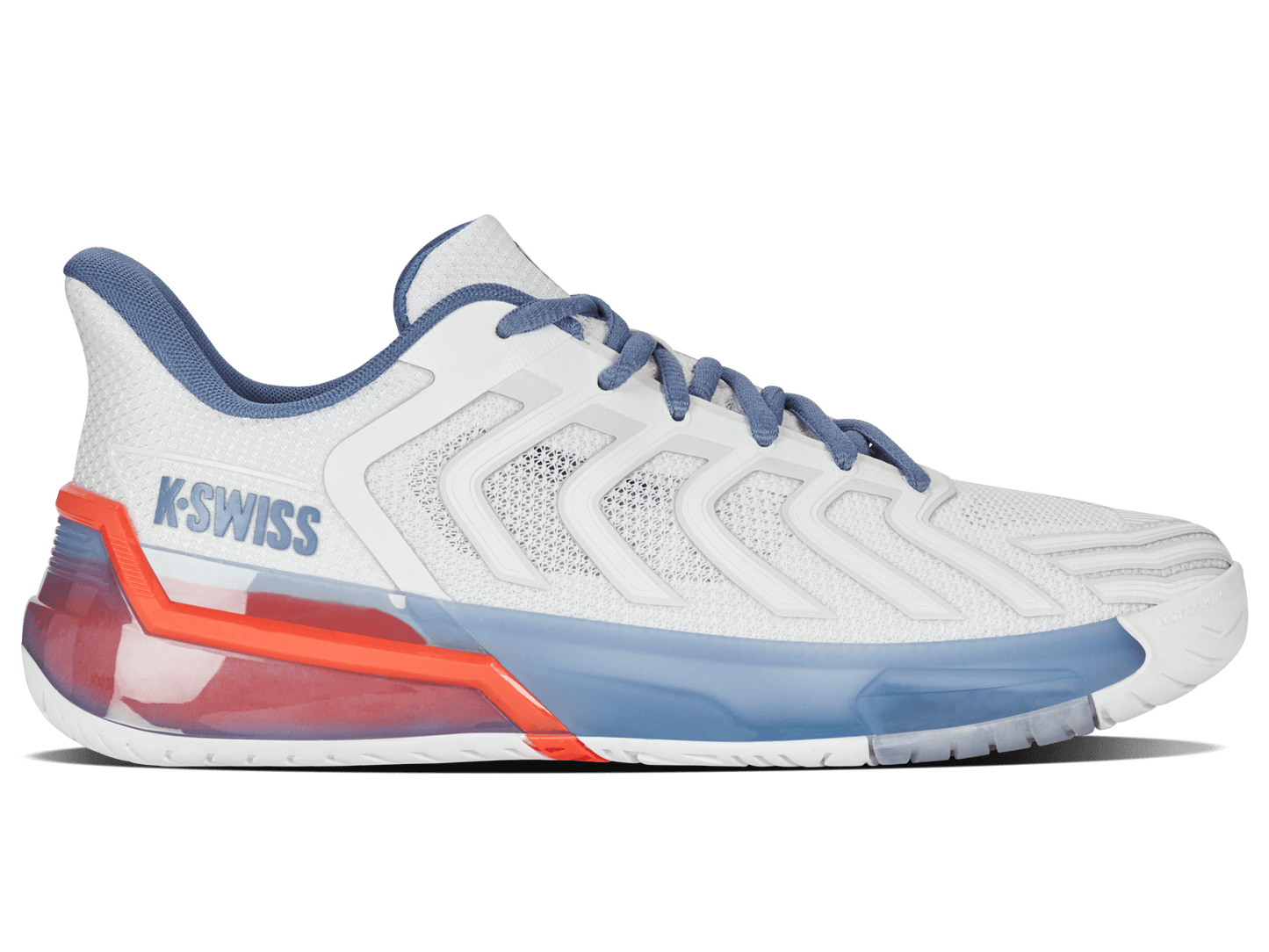 04437 - 139 - M | ULTRASHOT 4 | LUCENT WHITE/INFINITY/SCARLET IBIS - K - Swiss US - FOOTWEAR
