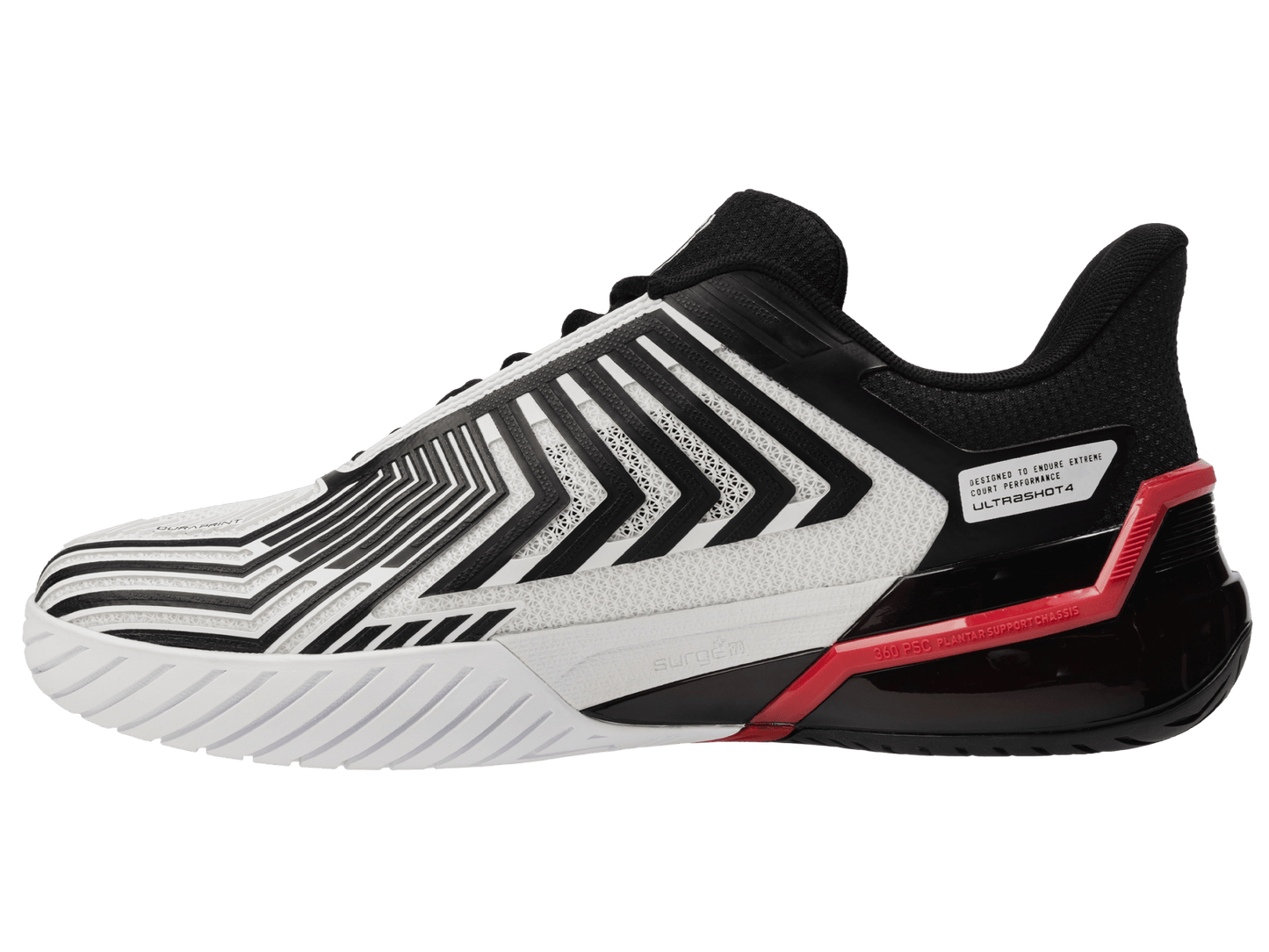04437 - 140 - M | ULTRASHOT 4 | WHITE/BLACK/MARS RED - K - Swiss US - FOOTWEAR