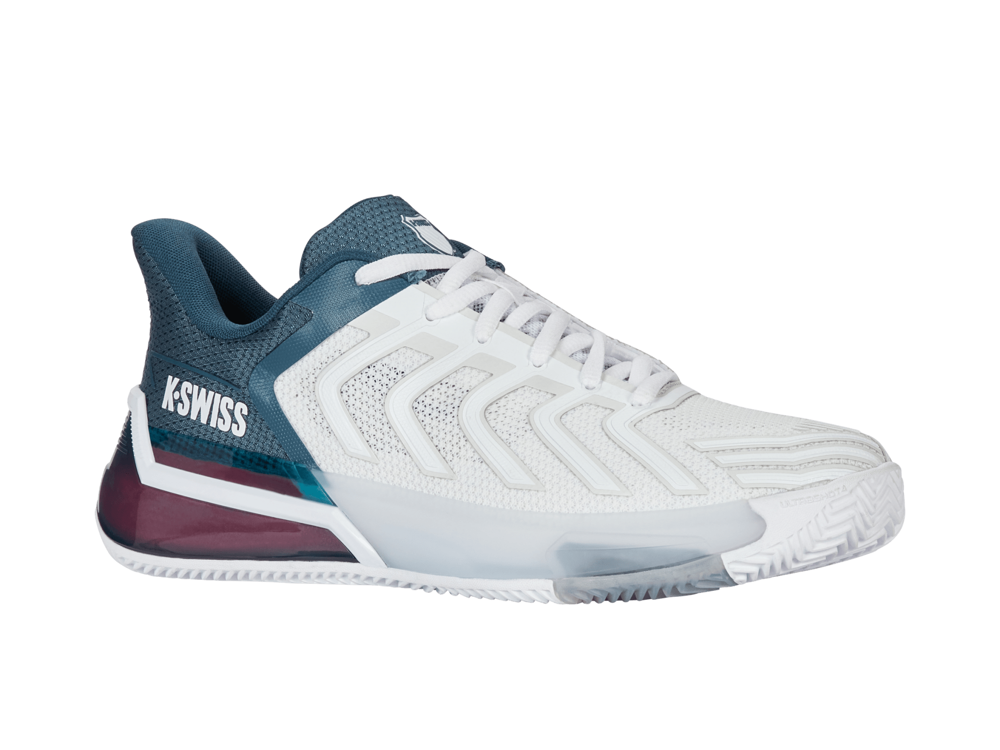 最終値下げ！　K-SWISS JOY RICH ホワイト/ブルー シューズ 04438-129-M | ULTRASHOT 4 CLAY | WHITE/STARGAZER/NEON BLAZE - K