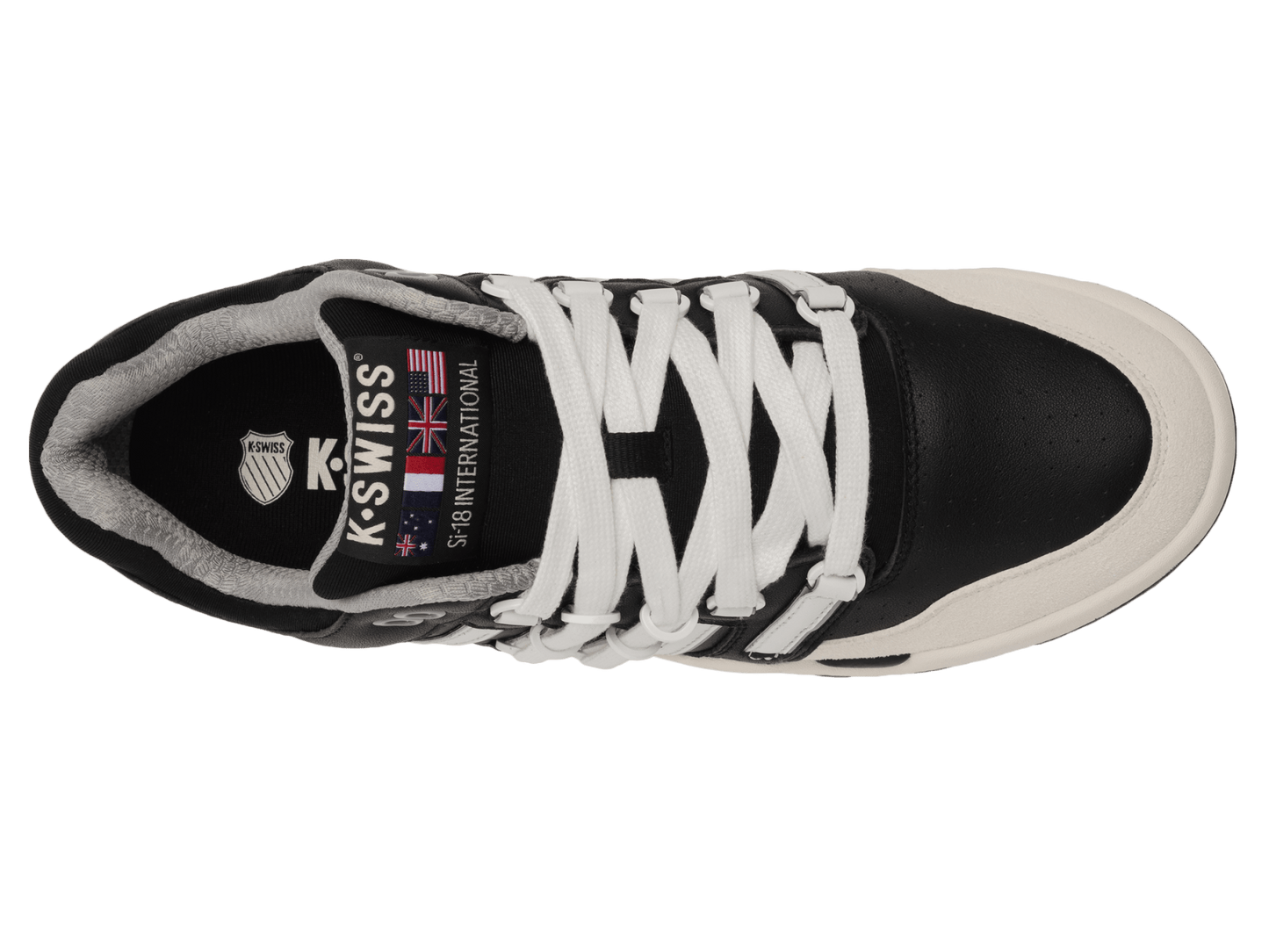 04440 - 030 - M | SI - 18 INTERNATIONAL C | BLACK/SNOW WHITE/BLANC DE BLANC - K - Swiss US - FOOTWEAR