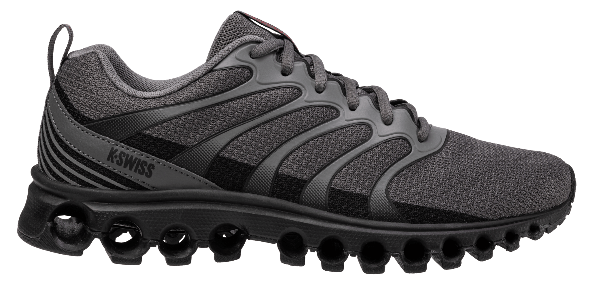 K-Swiss Mens TUBES 220 SMOKED PEARL/BLACK/MARS RED