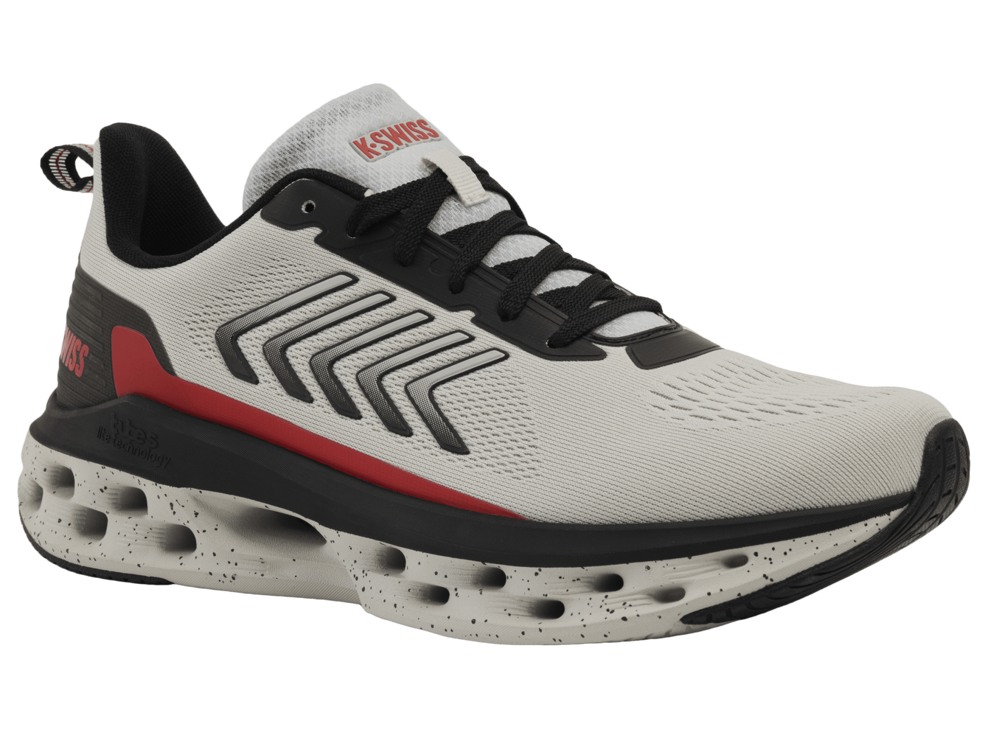 04494 - 070 - M | MELROSE TUBES LITE | OYSTER MUSHROOM/BLACK/MARS RED - K - Swiss US - FOOTWEAR