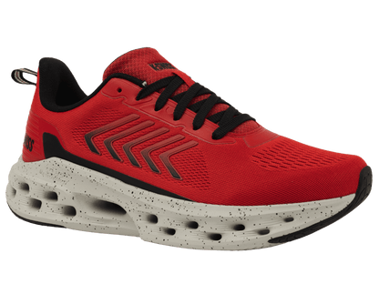 04494 - 072 - M | MELROSE TUBES LITE | MARS RED/BLACK/OYSTER MUSHROOM - K - Swiss US - FOOTWEAR