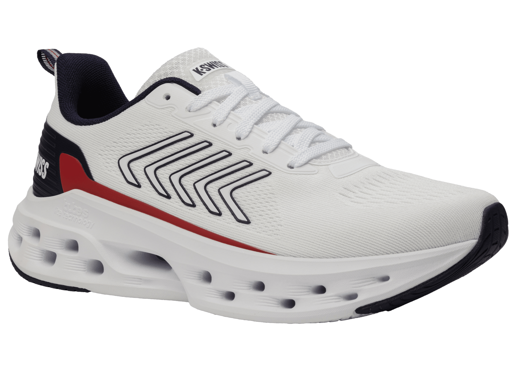 04494 - 130 - M | MELROSE TUBES LITE | WHITE/NAVY/RED - K - Swiss US - FOOTWEAR