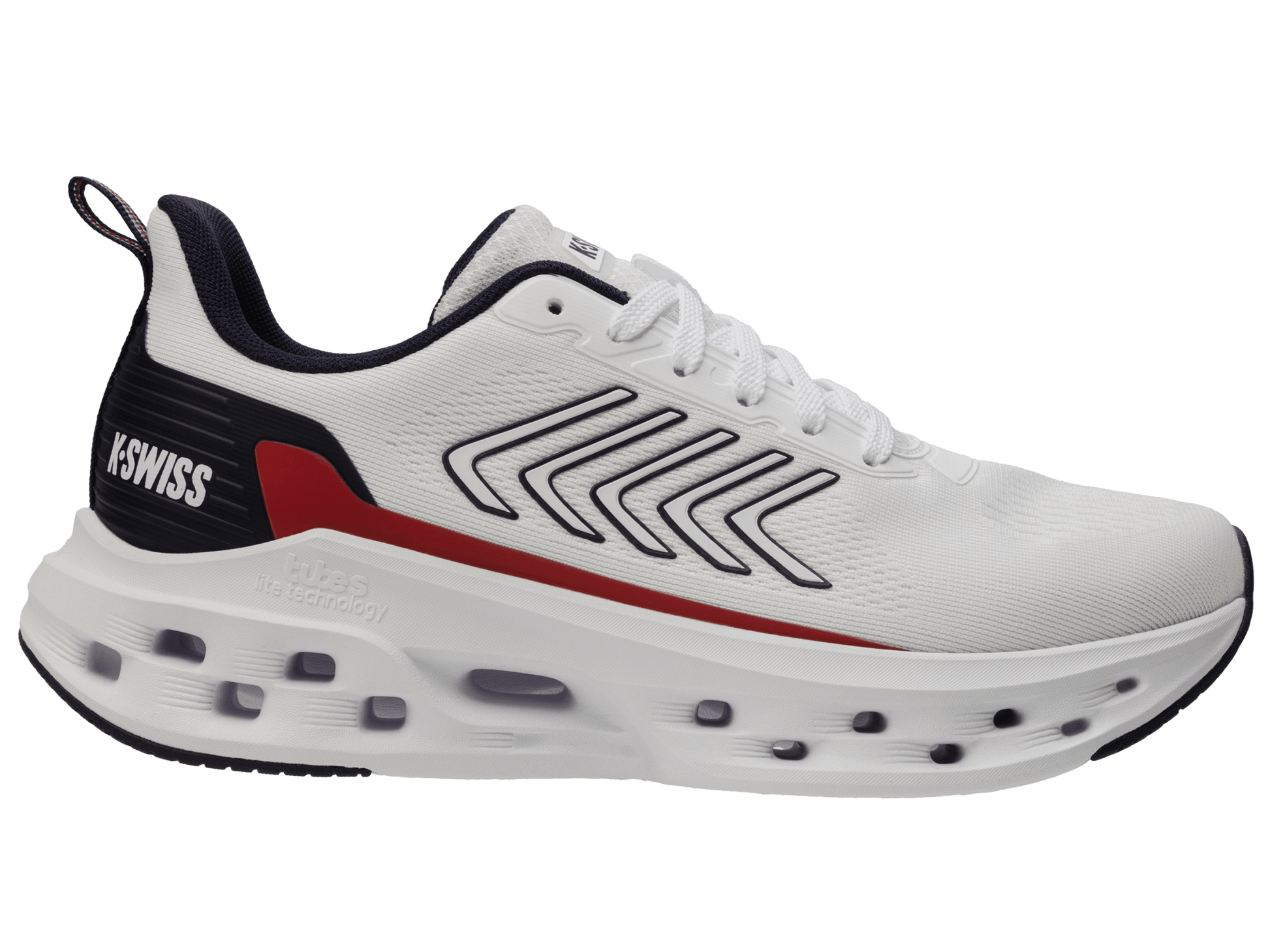 04494 - 130 - M | MELROSE TUBES LITE | WHITE/NAVY/RED - K - Swiss US - FOOTWEAR