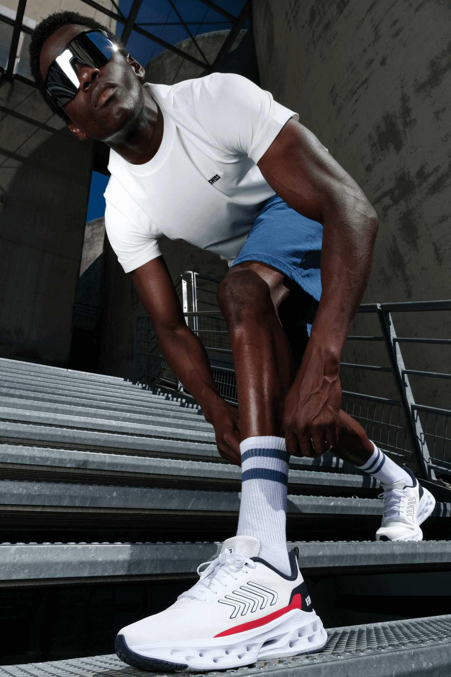 04494-130-M | MELROSE TUBES LITE | WHITE/NAVY/RED