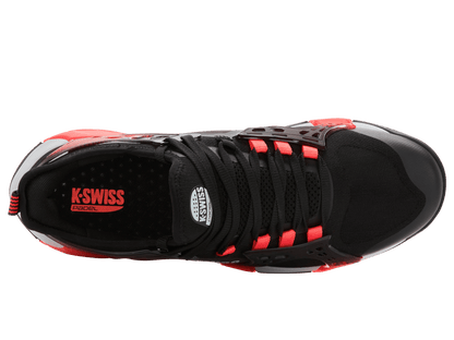 04597 - 074 - M | K - FRAME PADEL | BLACK/MICRO CHIP/NEON LAVA - K - Swiss US - FOOTWEAR