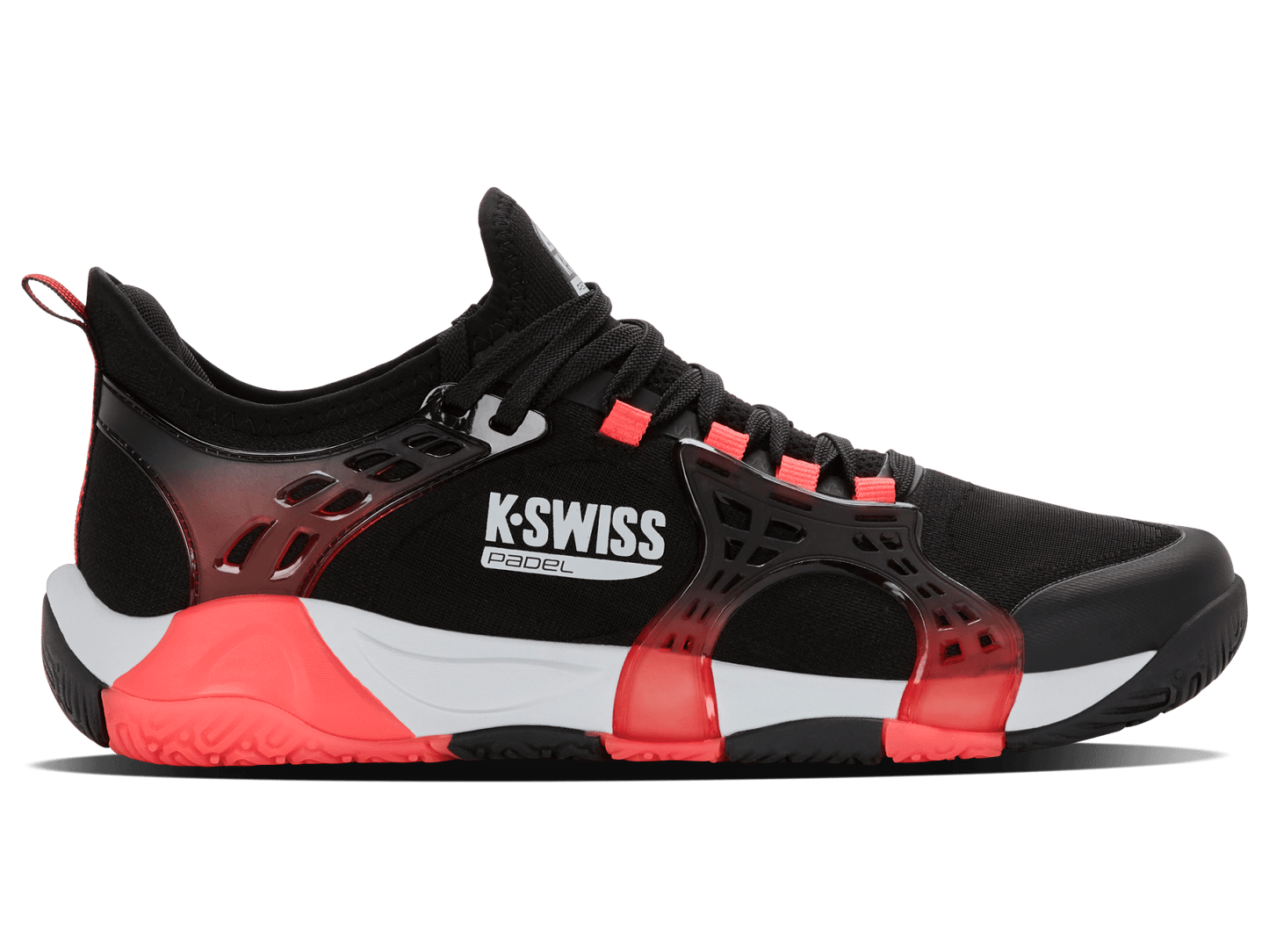 04597 - 074 - M | K - FRAME PADEL | BLACK/MICRO CHIP/NEON LAVA - K - Swiss US - FOOTWEAR