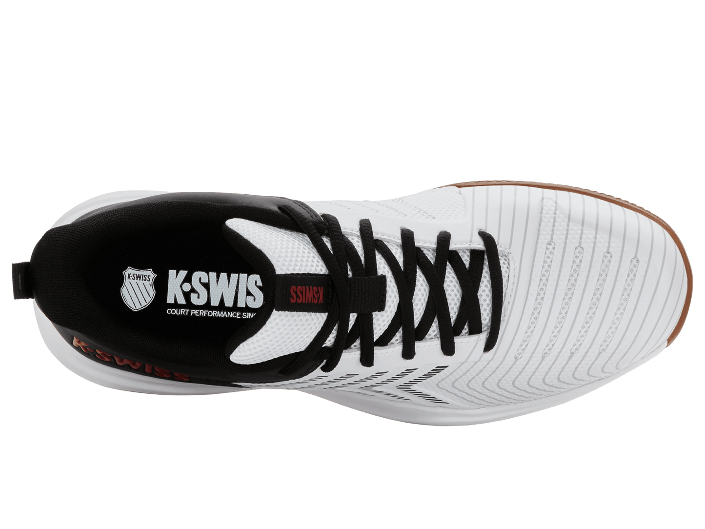 04602 - 153 - M | ULTRASHOT LIGHT INDOOR | WHITE/BLACK/HIGH RISK RED - K - Swiss US - FOOTWEAR