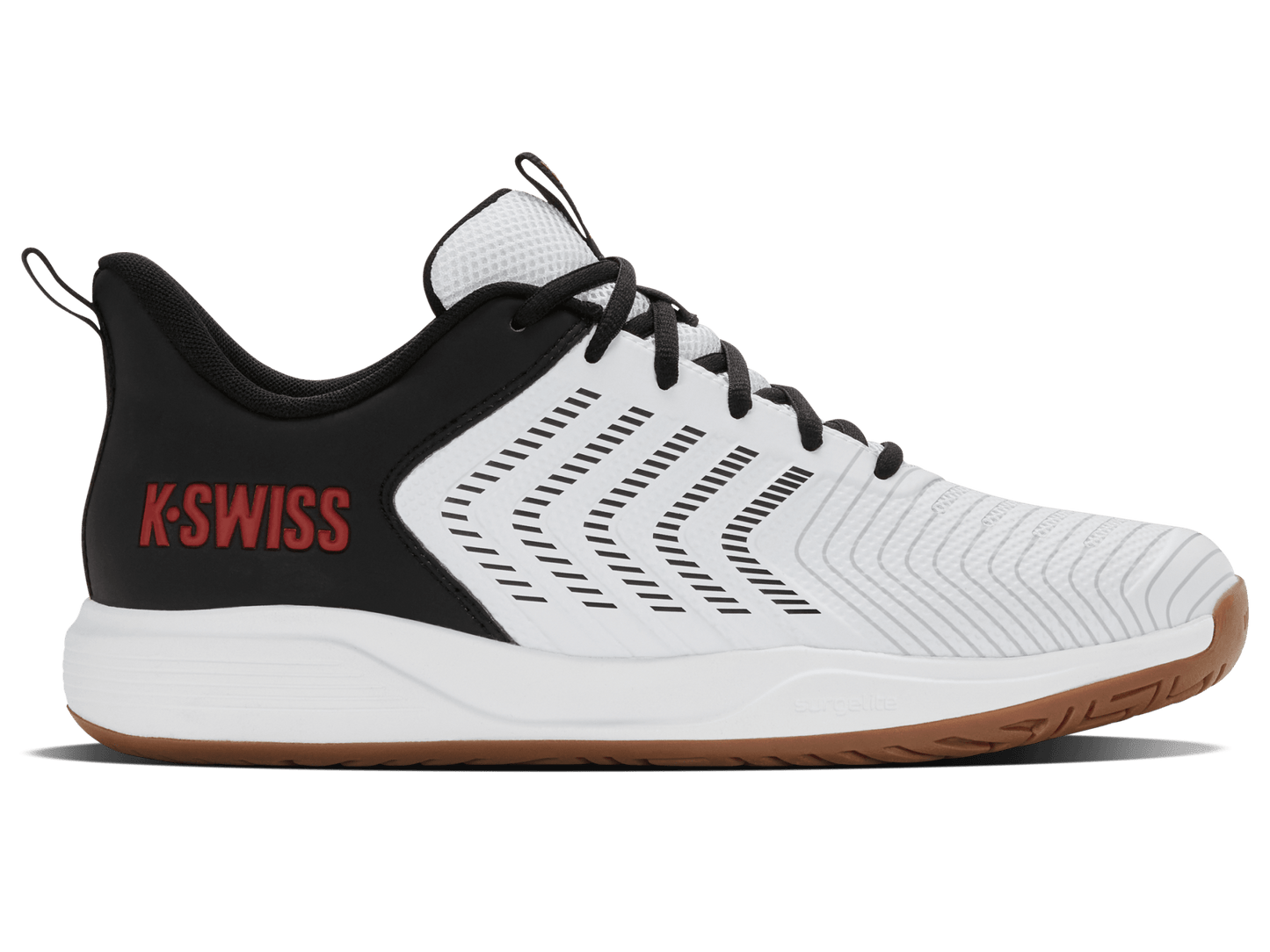 04602 - 153 - M | ULTRASHOT LIGHT INDOOR | WHITE/BLACK/HIGH RISK RED - K - Swiss US - FOOTWEAR