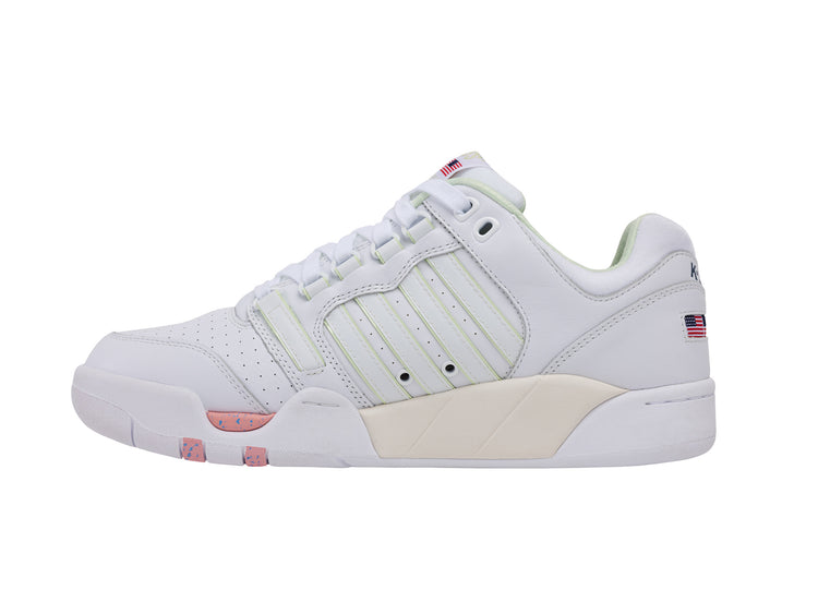 04731-173-M | SI-18 INTERNATIONAL C X BROCK | WHITE/PINK LEMONADE/TENNIS BALL/COURT/EGRET