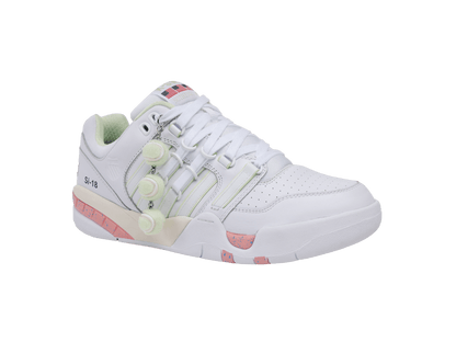 04731-173-M | SI-18 INTERNATIONAL C X BROCK | WHITE/PINK LEMONADE/TENNIS BALL/COURT/EGRET - K-Swiss US - FOOTWEAR