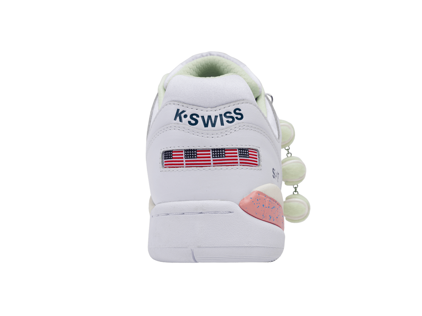 04731-173-M | SI-18 INTERNATIONAL C X BROCK | WHITE/PINK LEMONADE/TENNIS BALL/COURT/EGRET - K-Swiss US - FOOTWEAR