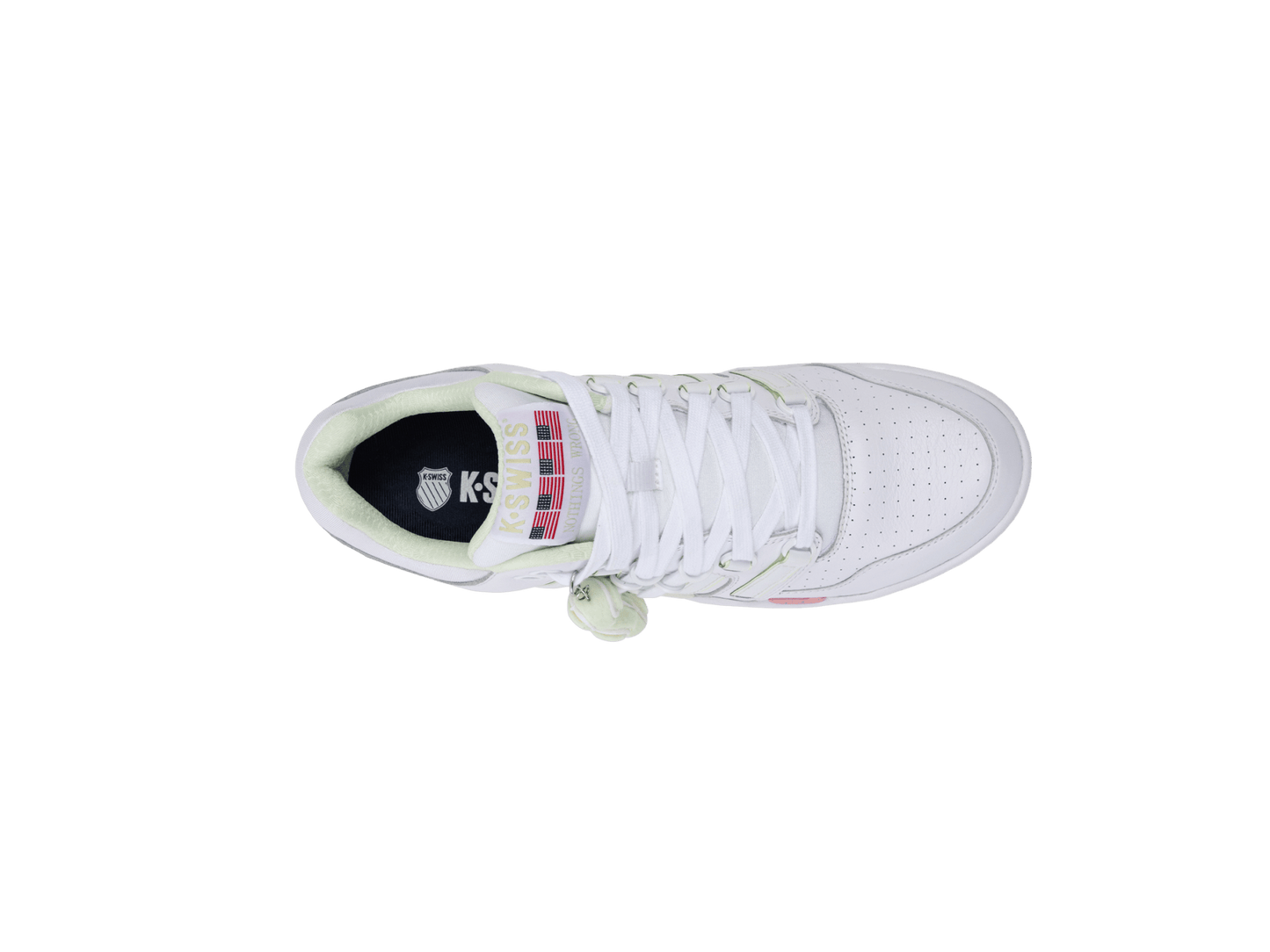 04731-173-M | SI-18 INTERNATIONAL C X BROCK | WHITE/PINK LEMONADE/TENNIS BALL/COURT/EGRET - K-Swiss US - FOOTWEAR