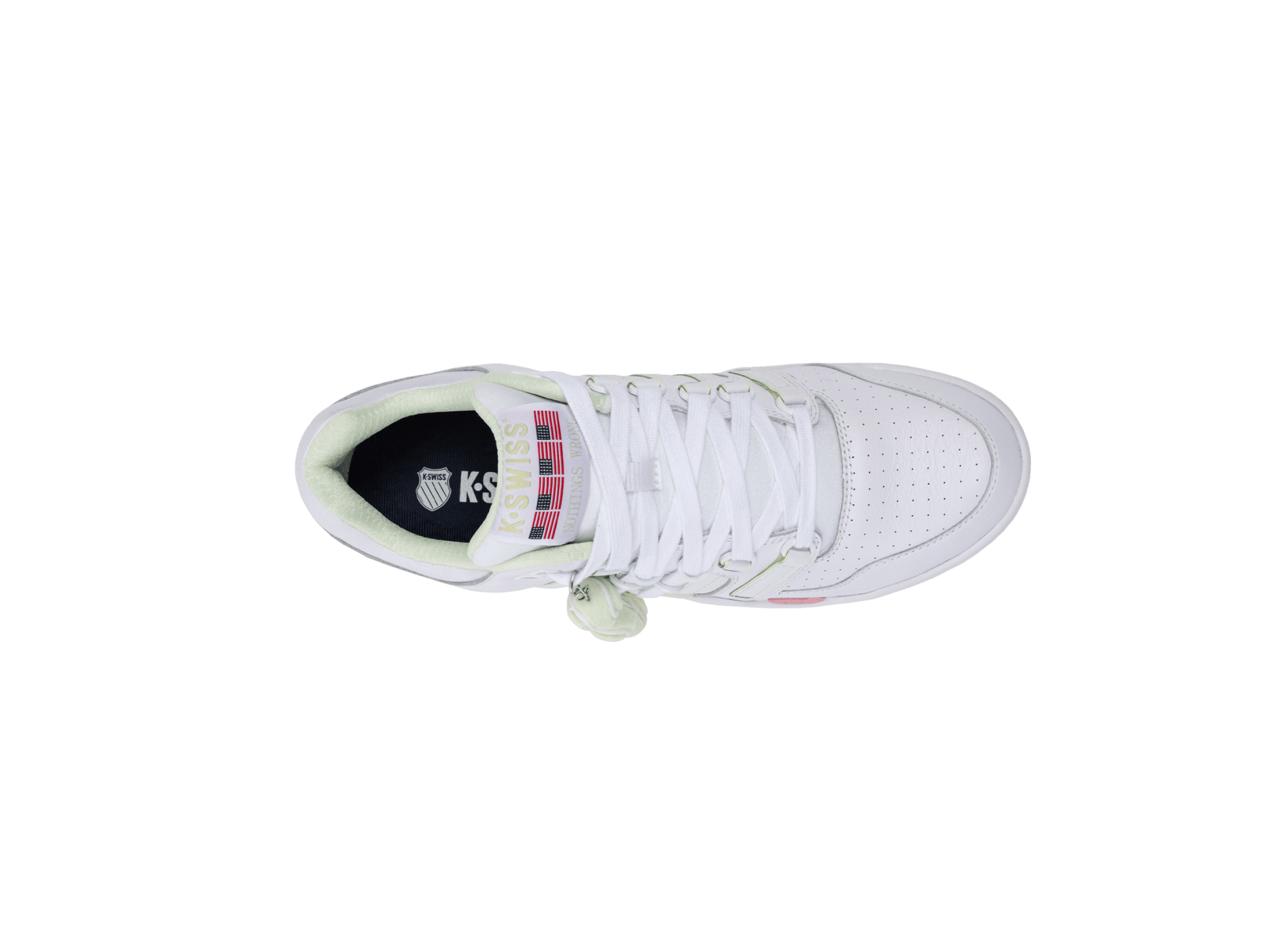 04731-173-M | SI-18 INTERNATIONAL C X BROCK | WHITE/PINK LEMONADE/TENNIS BALL/COURT/EGRET - K-Swiss US - FOOTWEAR