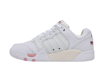 04731-173-M | SI-18 INTERNATIONAL C X BROCK | WHITE/PINK LEMONADE/TENNIS BALL/COURT/EGRET - K-Swiss US - FOOTWEAR
