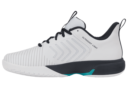 04767-148-M | ULTRASHOT LIGHT | WHITE/CARBON/BALTIC - K-Swiss US - FOOTWEAR