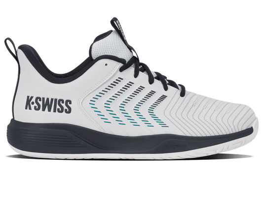 04767-148-M | ULTRASHOT LIGHT | WHITE/CARBON/BALTIC - K-Swiss US - FOOTWEAR