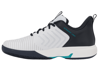 04901 - 148 - M | ULTRASHOT LIGHT PADEL | WHITE/CARBON/BALTIC - K - Swiss US - FOOTWEAR