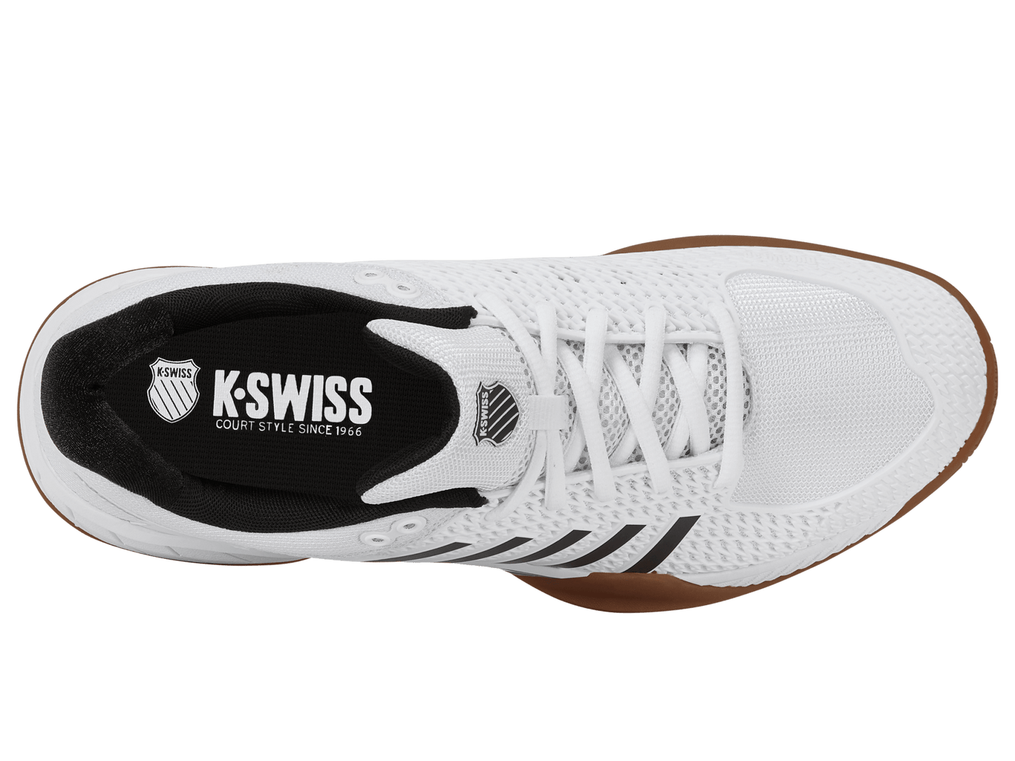 04933 - 100 - M | EXPRESS LIGHT INDOOR | WHITE/BLACK/SILVER - K - Swiss US - FOOTWEAR