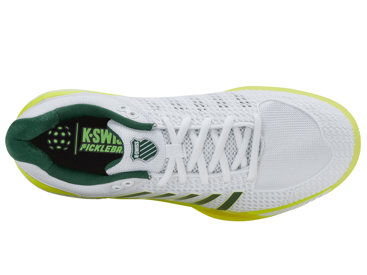 06563 - 121 - M | EXPRESS LIGHT PICKLEBALL | WHITE/NEON LIME/EDEN - K - Swiss US - FOOTWEAR