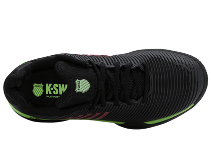 06613 - 011 - M | HYPERCOURT EXPRESS 2 | BLACK/SOFT NEON GREEN/NEON LAVA - K - Swiss US - FOOTWEAR