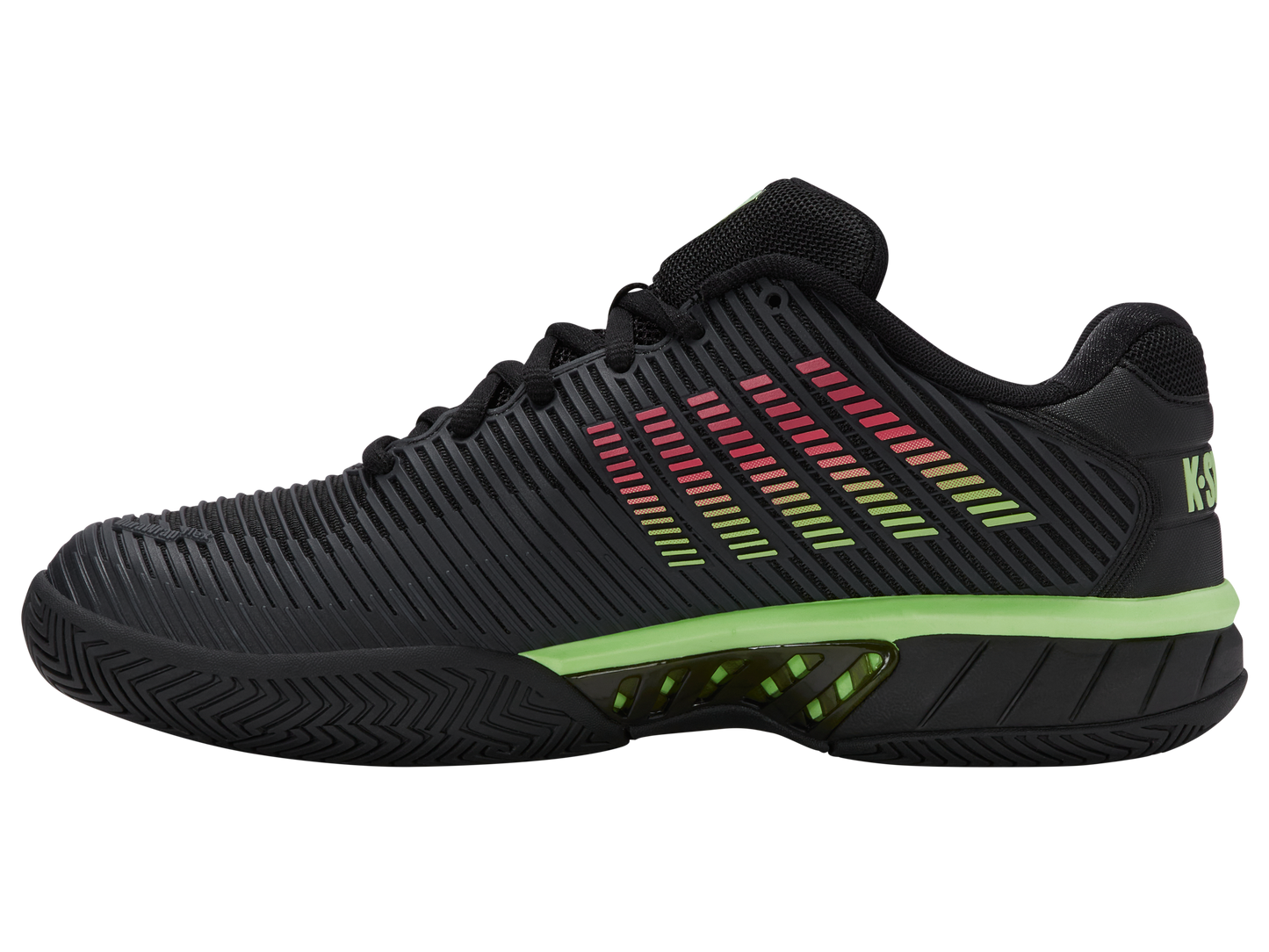 06613-011-M | HYPERCOURT EXPRESS 2 | BLACK/SOFT NEON GREEN/NEON LAVA