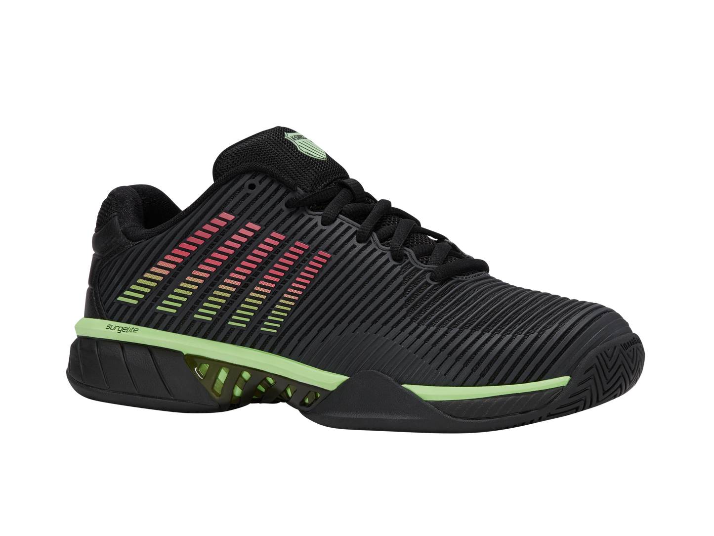 06613-011-M | HYPERCOURT EXPRESS 2 | BLACK/SOFT NEON GREEN/NEON LAVA