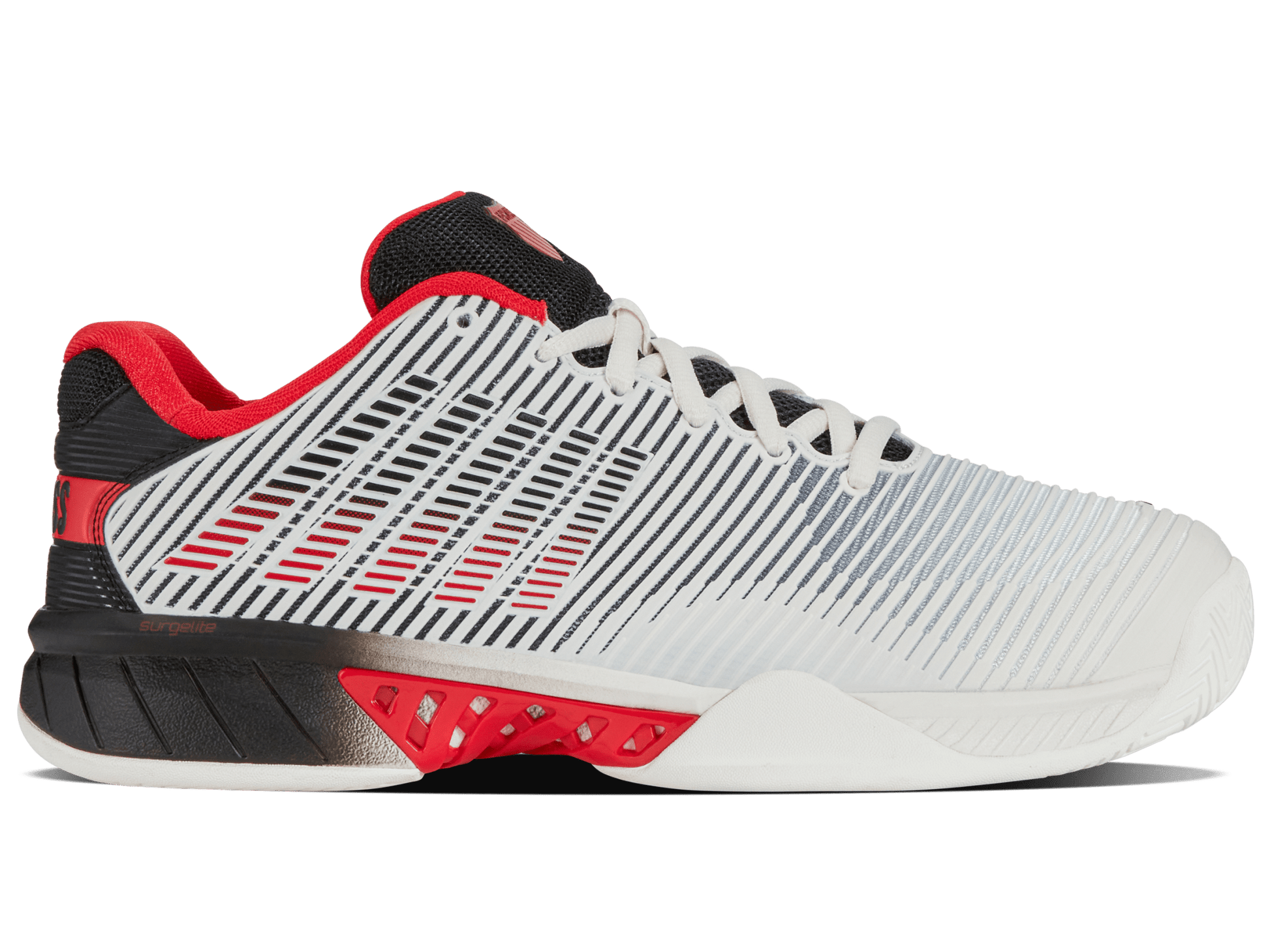 06613 - 104 - M | HYPERCOURT EXPRESS 2 | BRIGHT WHITE/STRETCH LIMO/HIGH RISK RED - K - Swiss US - FOOTWEAR