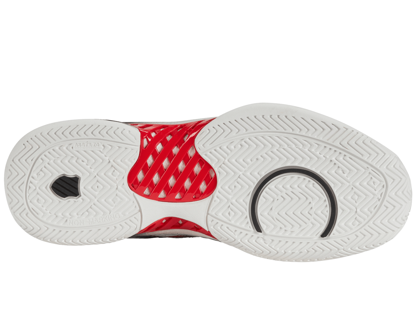 06613 - 104 - M | HYPERCOURT EXPRESS 2 | BRIGHT WHITE/STRETCH LIMO/HIGH RISK RED - K - Swiss US - FOOTWEAR