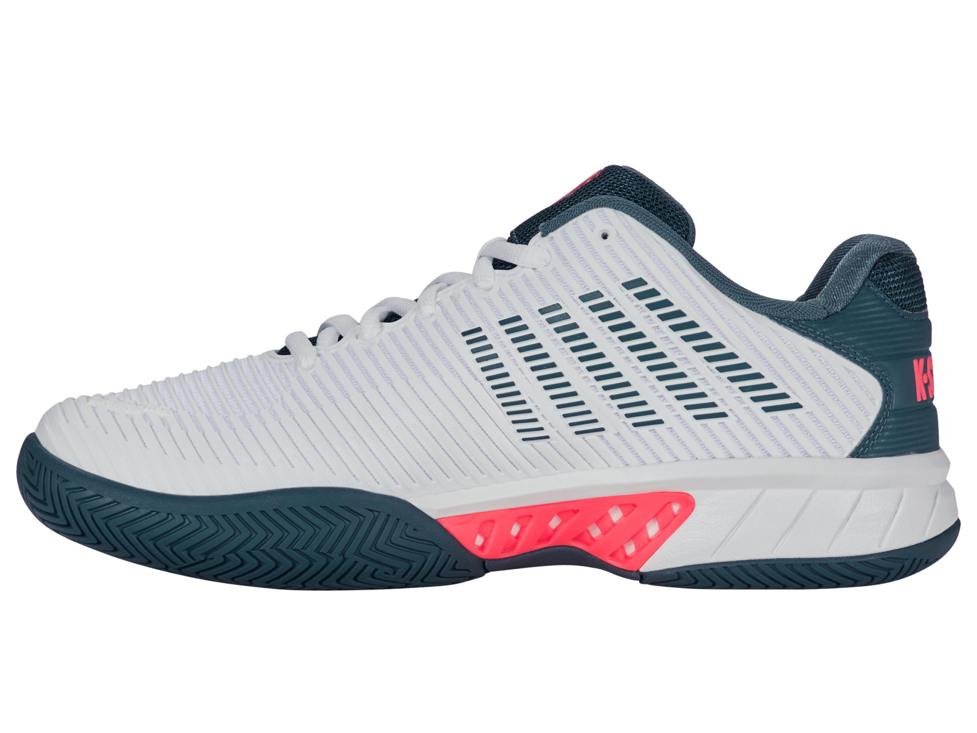06613 - 129 - M | HYPERCOURT EXPRESS 2 | WHITE/STARGAZER/NEON BLAZE - K - Swiss US - FOOTWEAR